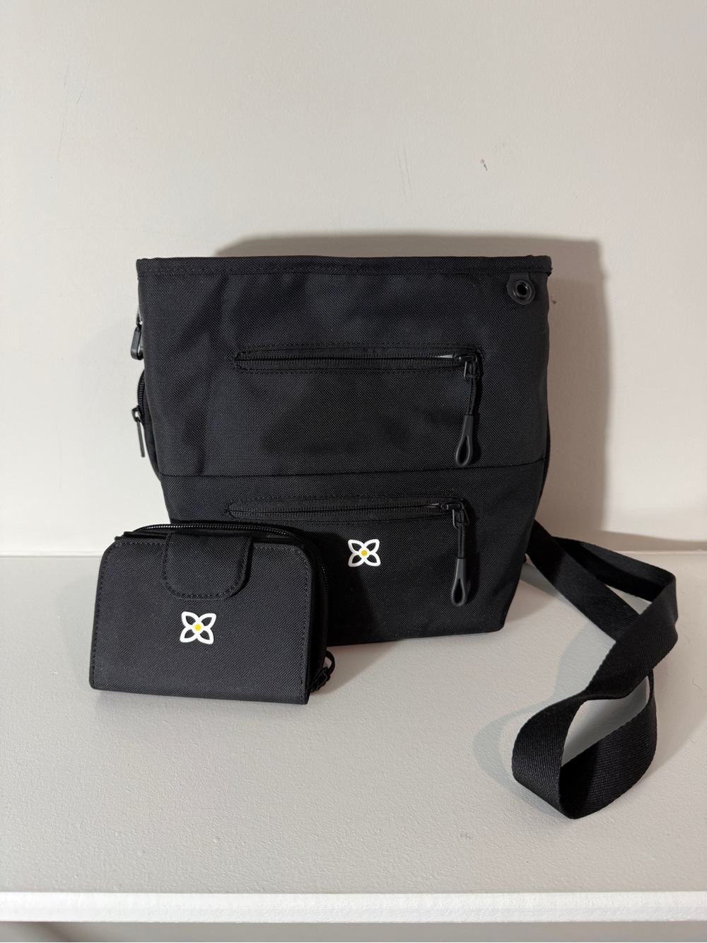 “Sadie” Black Crossbody Bag and “Barcelona” Wallet Set - Sherpani